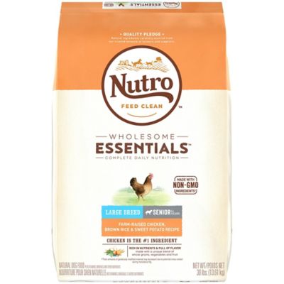 Nutro Wholesome Essentials Large Breed Senior Chicken, Brown Rice and Sweet Potato Recipe Dry Dog Food This product is perfect for my 10 year old doberman