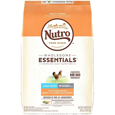 Nutro Wholesome Essentials Large Breed Senior Chicken, Brown Rice and Sweet Potato Recipe Dry Dog Food