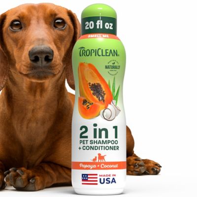 Image showing 10 th TropiClean Papaya & Coconut Luxury 2-in-1 Shampoo and Conditioner, 20 oz.