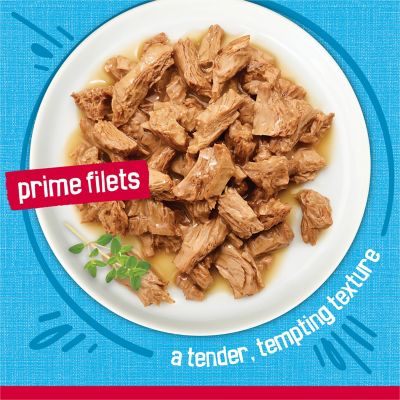 Image showing  Prime Filets With Ocean Whitefish and Tuna in Sauce Adult Wet Cat Food , 5.5 oz.