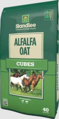 Image showing  Premium Western Forage Alfalfa/Oat Grass Hay Cube Horse Feed, 40 lb.