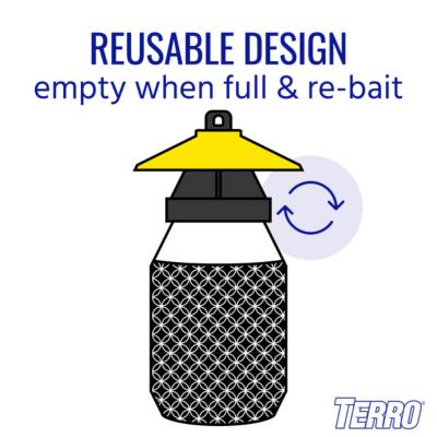 Image showing 8 th TERRO Poison-Free Reusable Yellow Jacket and Flying Insect Trap