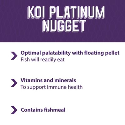 Image showing 5 th Mazuri Koi Platinum Nuggets Fish Food, 20 lb. Bag