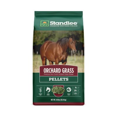 Standlee Premium Western Forage Premium Orchard Grass Hay Pellet Horse Feed, 40 lb. Bag