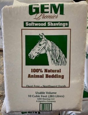 Gem White Wood Shavings Animal Bedding, 10.0 cu. ft. Expanded Usable Volume