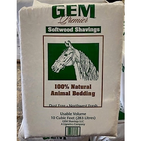 Gem White Wood Shavings Animal Bedding, 10.0 cu. ft. Expanded Usable Volume