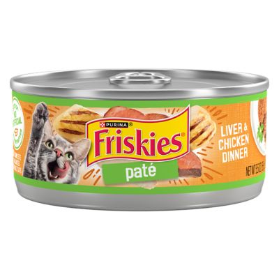 Friskies Adult Liver and Chicken Pate Wet Cat Food, 5.5 oz. Can