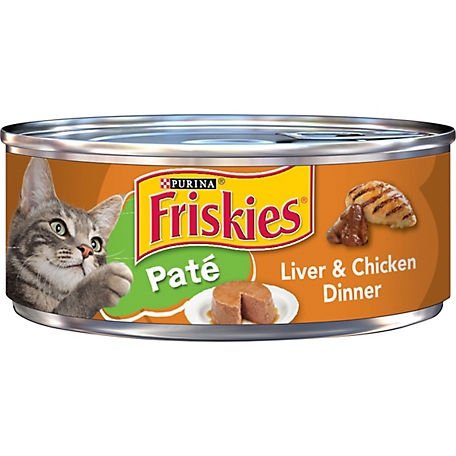 Friskies Adult Liver and Chicken Pate Wet Cat Food, 5.5 oz. Can
