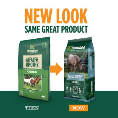 Image showing  Premium Western Forage Premium Alfalfa/Timothy Hay Cube Horse Feed, 40 lb.