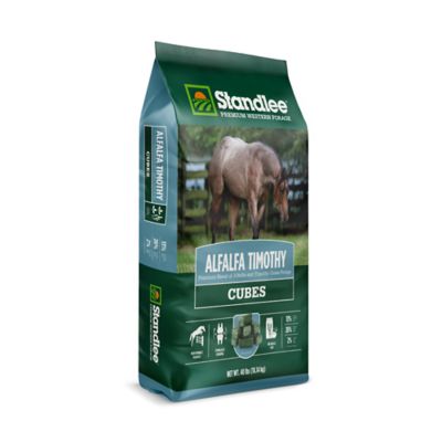 Image showing  Premium Western Forage Premium Alfalfa/Timothy Hay Cube Horse Feed, 40 lb.