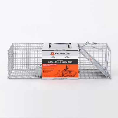 Image showing  1-Door Live Animal Cage Trap, 24 in. x 7 in. x 7 in.