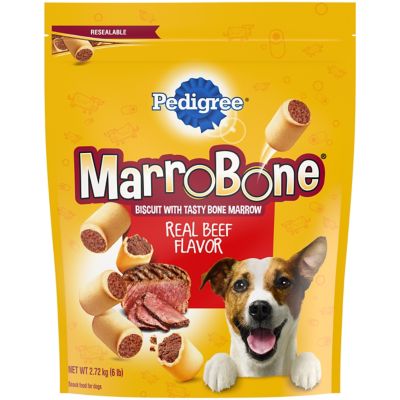 Pedigree Marrobone Beef Flavor Crunchy Dog Biscuit Treats, 6 lb. Dog treats