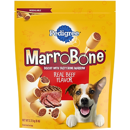 Pedigree Marrobone Beef Flavor Crunchy Dog Biscuit Treats, 6 lb.
