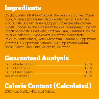 Image showing 9 th Pedigree Pedigree Chopped Ground Dinner Adult Soft Wet Dog Food Turkey & Bacon Flavor, 13.2 oz. Cans 12 Pack