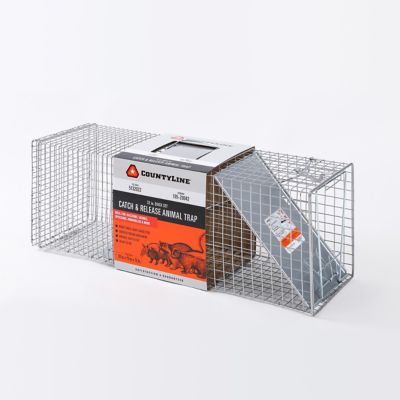 CountyLine 1-Door Catch-and-Release Live Animal Trap, 32 in. x 10 in. x 12 in.