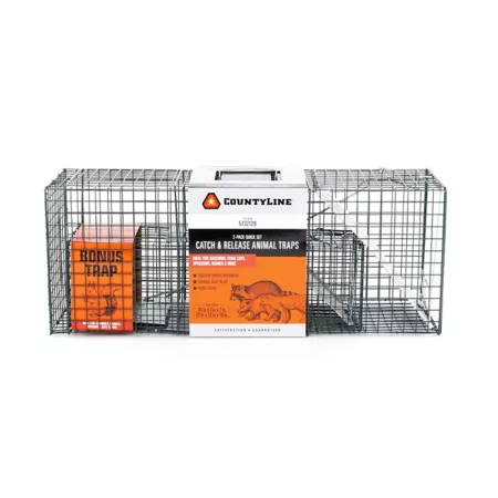 CountyLine 1-Door Live Animal Traps 2-Pack Animal & Rodent Traps