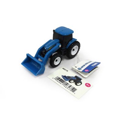 TOMY 3 in. New Holland Tractor Toy with Loader, For Ages 3+