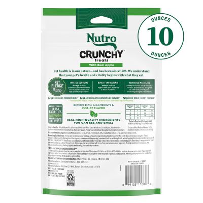Image showing  Apple Flavor Crunchy Dog Biscuit Treats, 10 oz.