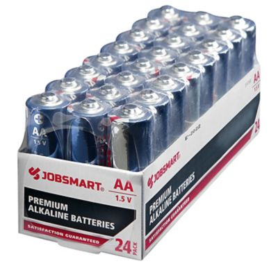 JobSmart 1.5V AA Alkaline Batteries, 24-Pack