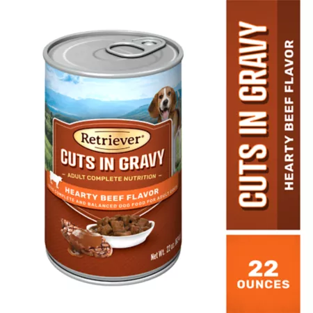 Retriever Adult Beef Recipe in Gravy Wet Dog Food 22 oz. Wet Dog Food