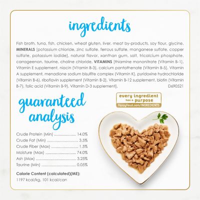 Image showing 5 th Purina Fancy Feast Flaked Tuna Feast Wet Cat Food, 3 oz.