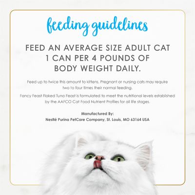 Image showing 6 th Purina Fancy Feast Flaked Tuna Feast Wet Cat Food, 3 oz.