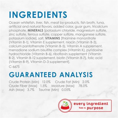 Image showing 6 th Purina Fancy Feast Adult Classic Grain-Free Ocean Whitefish and Tuna Feast Pate Wet Cat Food, 3 oz.