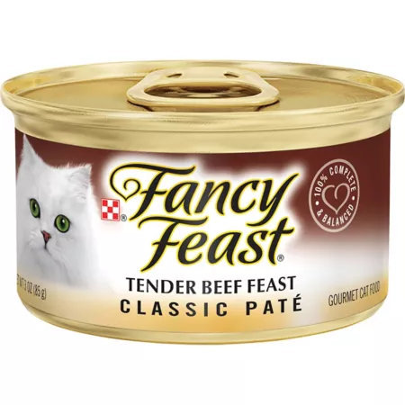 Fancy Feast Tender Grain-Free Wet Cat Food for Adults 3 oz. Wet Cat Food