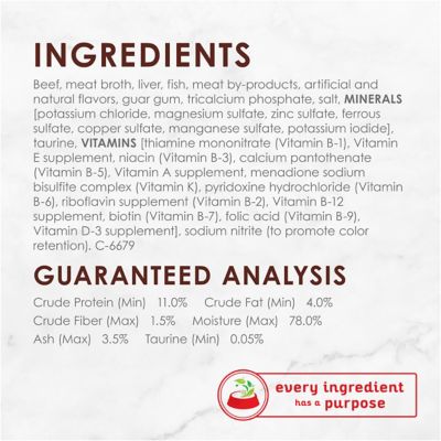 Image showing 6 th Purina Fancy Feast Tender Adult Grain-Free Beef Feast Pate Wet Cat Food, 3 oz.