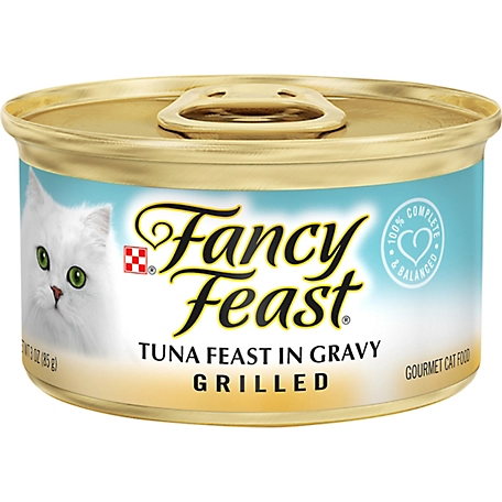 Fancy Feast Adult Grilled Tuna Feast in Gravy Wet Cat Food, 3 oz. Can