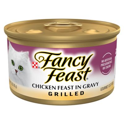 Fancy Feast Adult Grilled Chicken Feast in Gravy Wet Cat Food, 3 oz. Can