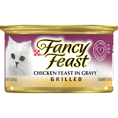 Fancy Feast Adult Grilled Chicken Feast in Gravy Wet Cat Food, 3 oz. Can