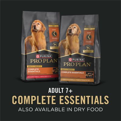 Image showing 8 th Purina Pro Plan Complete Essentials Senior Adult 7+ Beef and Rice Entree in Gravy Wet Dog Food, 13 oz.