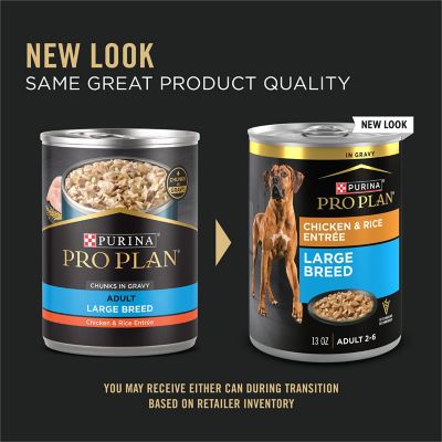 Image showing  Large Breed Adult Chicken and Rice in Gravy Recipe Wet Dog Food, 13 oz.