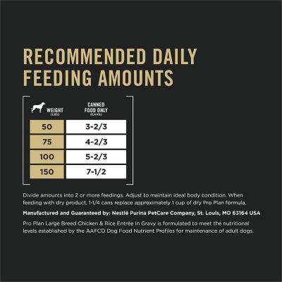 Image showing 6 th Purina Pro Plan Large Breed Adult Chicken and Rice in Gravy Recipe Wet Dog Food, 13 oz.