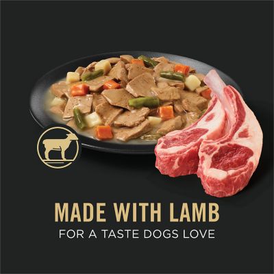Image showing  Complete Essentials Lamb and Vegetables Entre in Gravy Wet Dog Food, 13 oz.