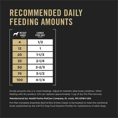 Image showing 5 th Purina Pro Plan Adult High-Protein Beef and Rice Entree Pate Wet Dog Food, 13 oz.