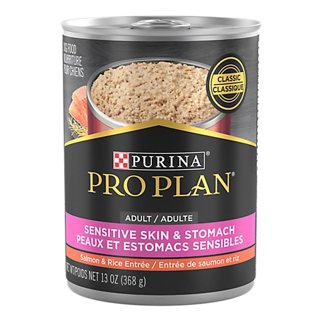 Purina Pro Plan Sensitive Skin and Stomach Dog Food Pate, Sensitive Skin and Stomach Salmon and Rice Entree