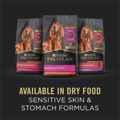 Image showing 5 th Purina Pro Plan Sensitive Skin and Stomach Adult Salmon and Rice Pate Wet Dog Food, 13 oz.
