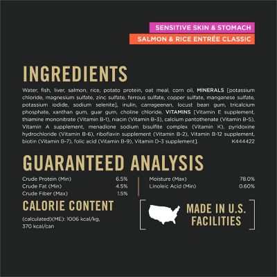 Image showing 7 th Purina Pro Plan Sensitive Skin and Stomach Adult Salmon and Rice Pate Wet Dog Food, 13 oz.