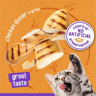 Image showing  Gravy Wet Cat Food, Meaty Bits Chicken Dinner