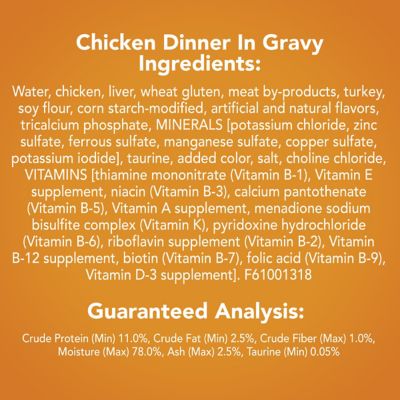Image showing  Gravy Wet Cat Food, Meaty Bits Chicken Dinner