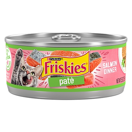 Friskies Purina Wet Cat Food Pate, Salmon Dinner