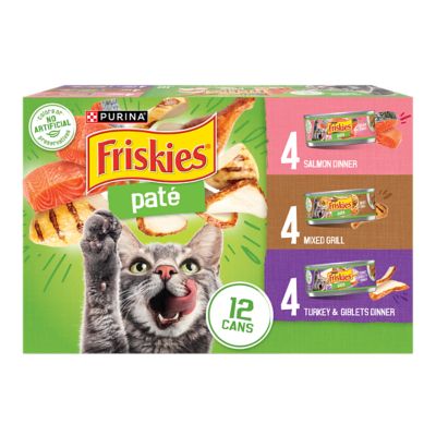 Friskies Pate Wet Cat Food, Variety pk., 12 pk.