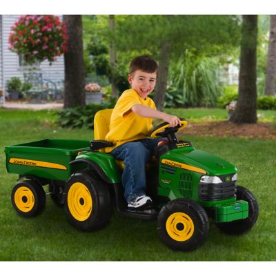 John Deere Turf Tractor Ride On Toy With Trailer | Wow Blog