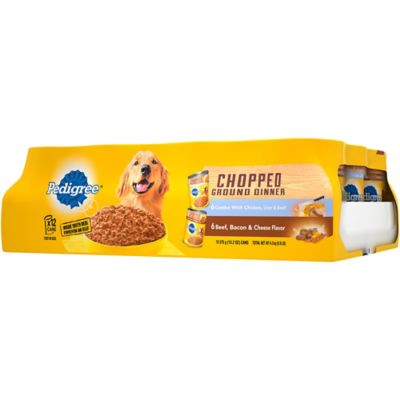 Image showing  Adult Traditional Ground Minced Chicken and Beef Recipe Wet Dog Food Variety Pack, 13.2 oz., Pack of 12 Cans