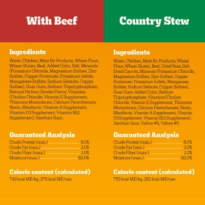 Image showing 7 th Pedigree Adult Soft Choice Cuts Beef and Country Stew in Gravy Wet Dog Food Variety pk., 13.2 oz., Pack of 12 Cans