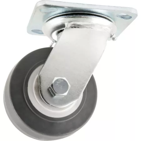 Waxman Titan Heavy Duty TPR Rubber Plate Caster 4 in Capacity 300 lb Capacity Swivel Casters