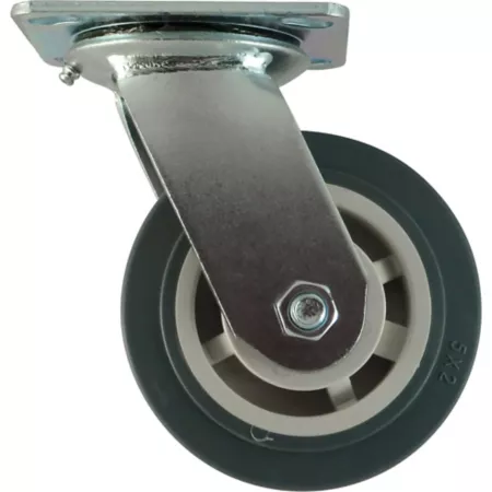 Waxman Titan Heavy Duty TPR Rubber Plate Caster 5 in Capacity 400 lb Capacity Swivel Casters