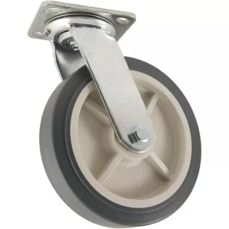 Waxman Titan Heavy Duty TPR Rubber Plate Caster 8 in Capacity 600 lb Capacity Swivel Casters